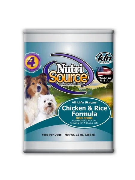 12/13 oz. Nutrisource Chicken/Rice Cans - Health/First Aid